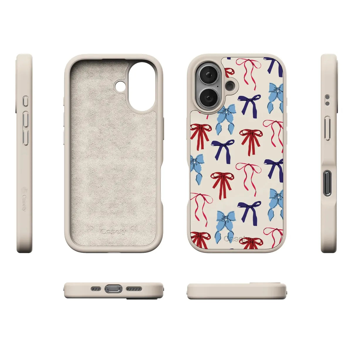 American Girlie | Red White & Blue Bows Case