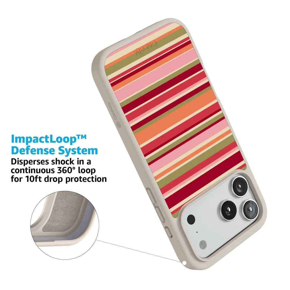 Citrus Stripes | Poolside Print Case