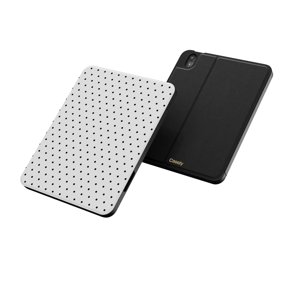 On the Dot | Black Polka Dot iPad Case