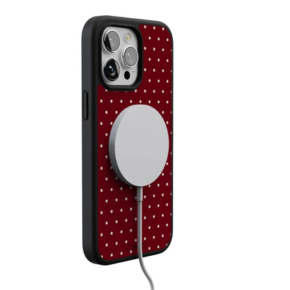 On the Dot | Maroon Polka Dot Case