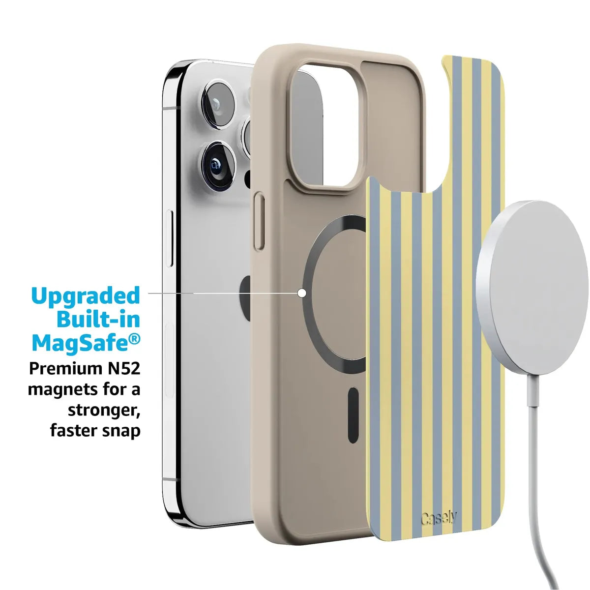 Coastline Stripes | Blue & Yellow Case