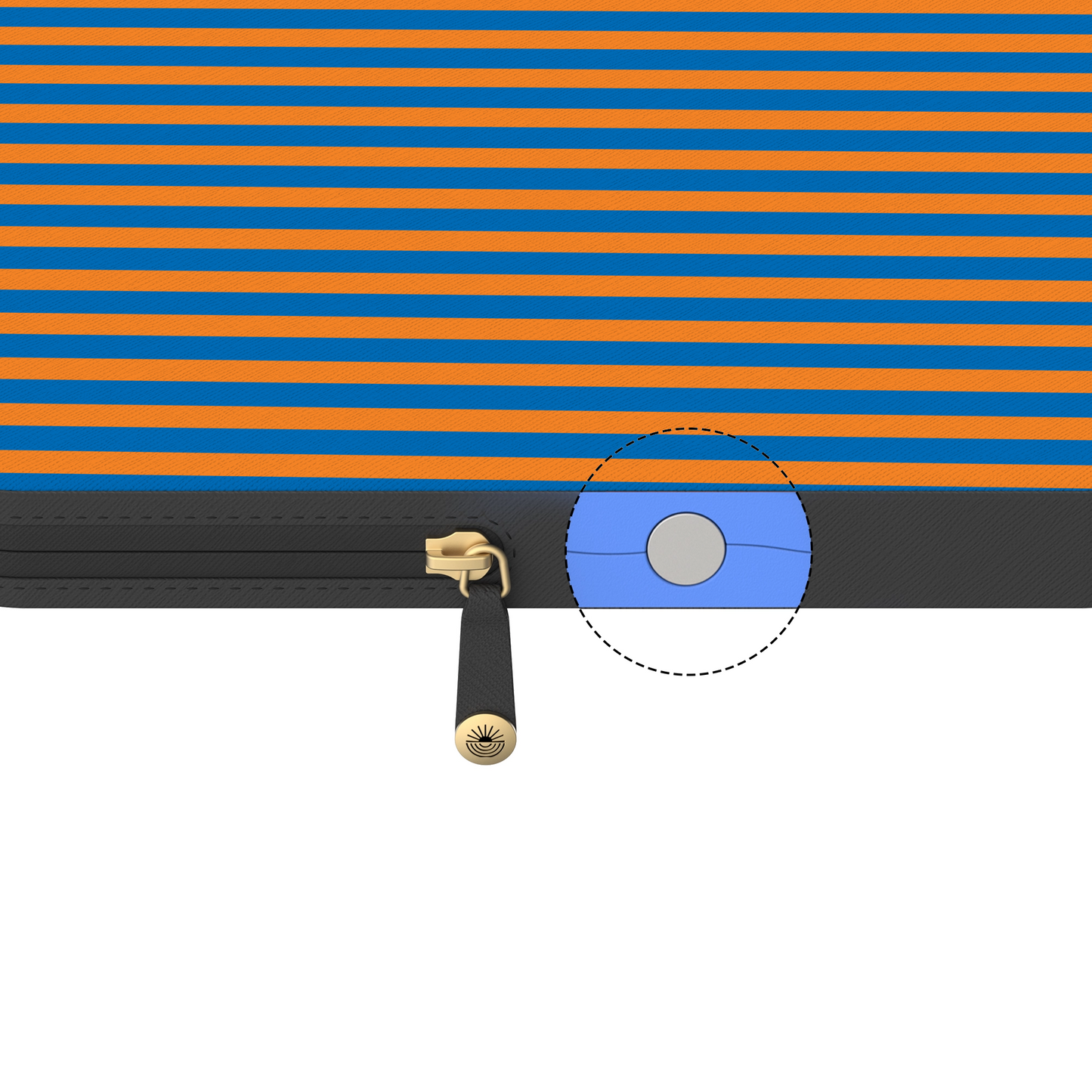Go New York | Blue & Orange Stripes Laptop Case