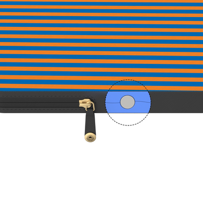 Go New York | Blue & Orange Stripes Laptop Case