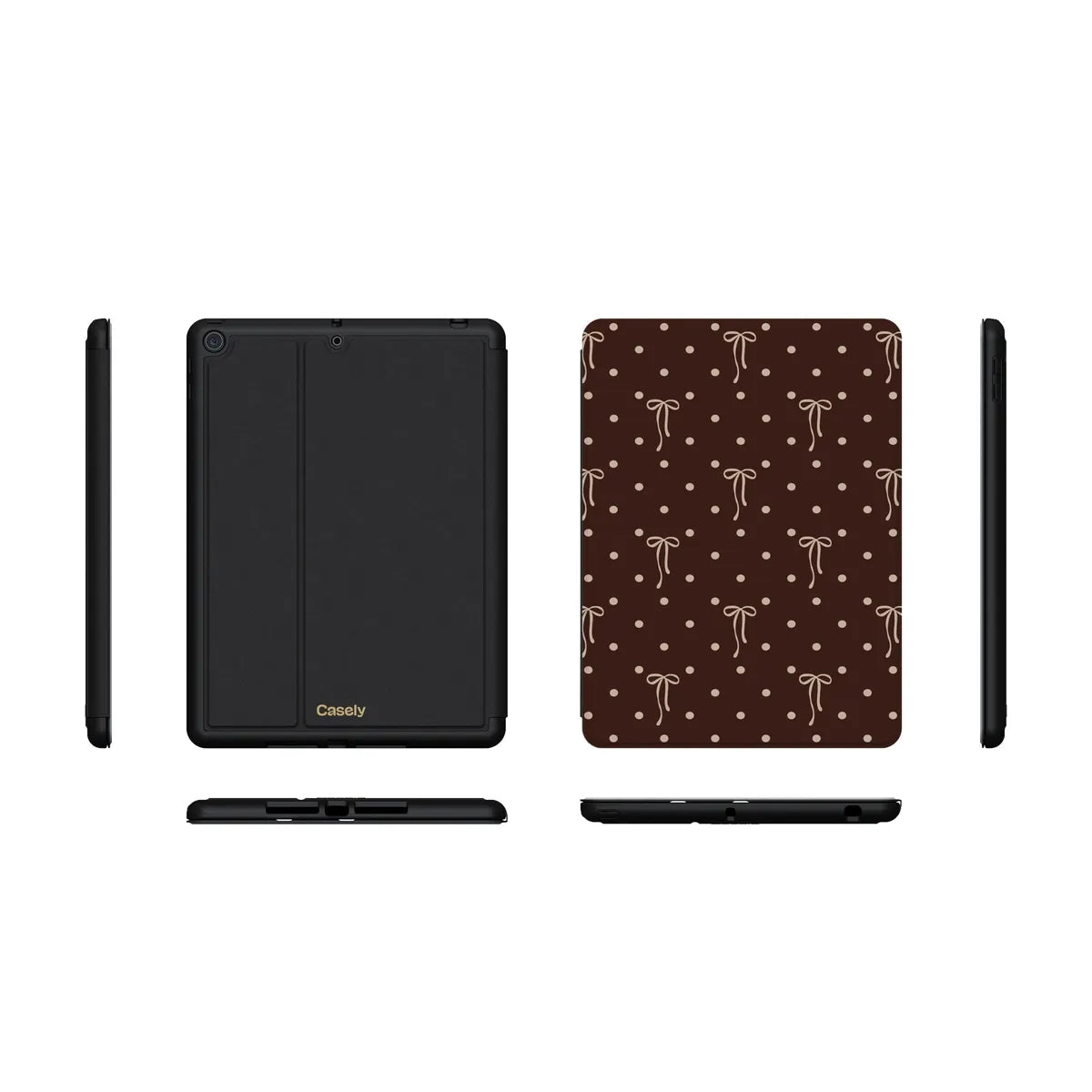 Teddy Bows | Brown Polka Dot iPad Case