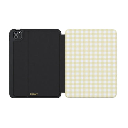 Pastel Picnic | Yellow Gingham iPad Case