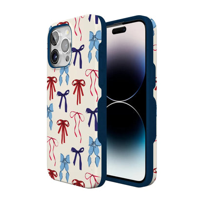 American Girlie | Red White & Blue Bows Case