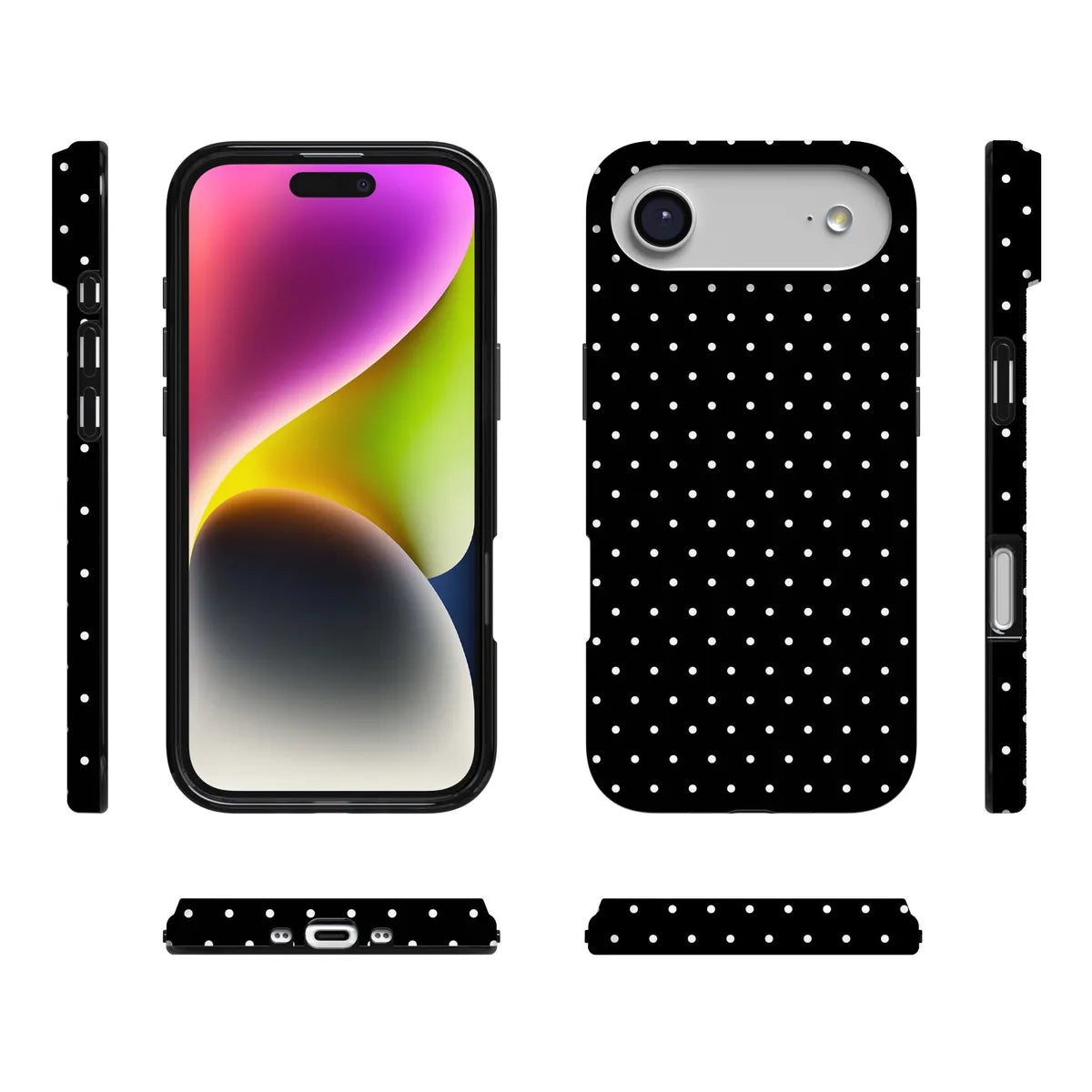 On the Dot | White Polka Dot Case