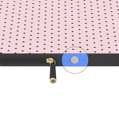 On the Dot | Pink Polka Dot Laptop Case