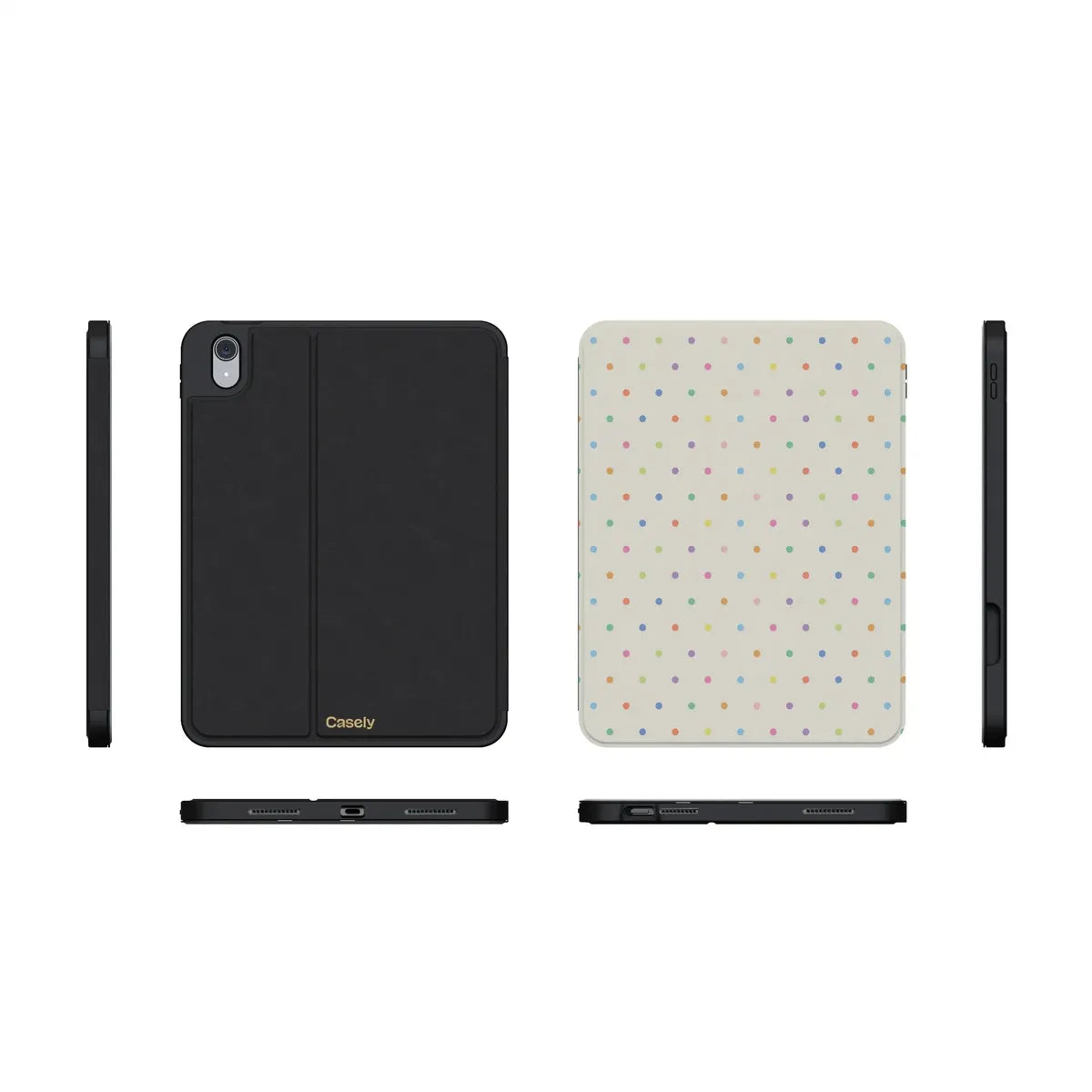 On the Dot | Rainbow Polka Dot iPad Case