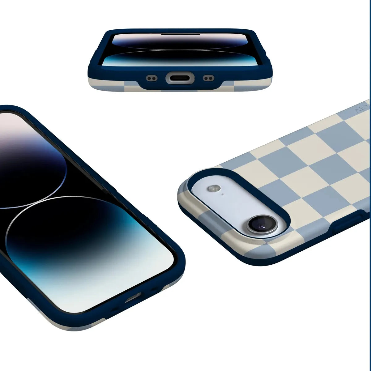 Fit Check | Light Blue Checkerboard Case