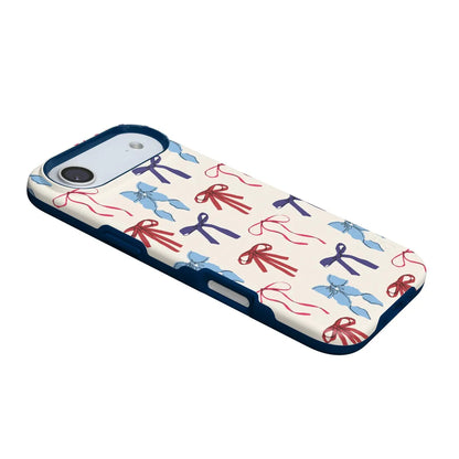 American Girlie | Red White & Blue Bows Case