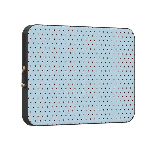 On the Dot | Blue Polka Dot Laptop Case