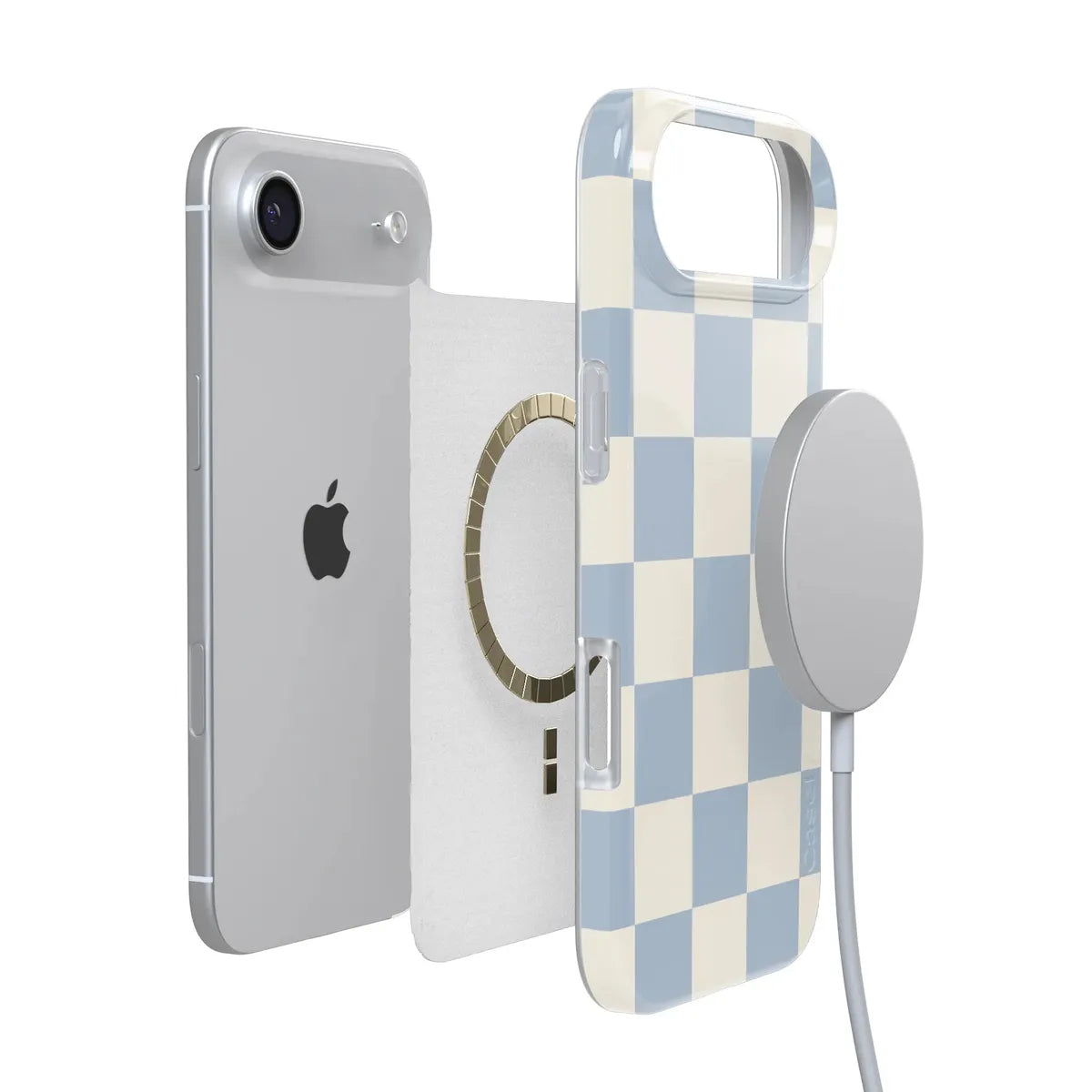Fit Check | Light Blue Checkerboard Case