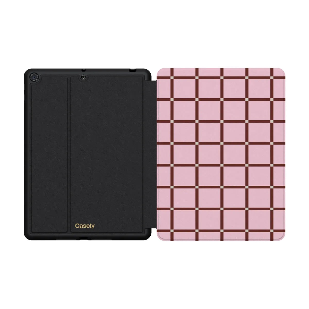 Uptown Gridlock | Pink Checkerboard iPad Case