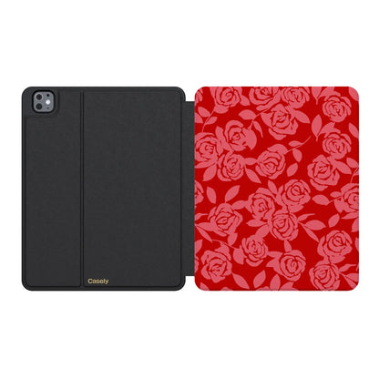 Final Rose | Red & Pink Floral iPad Case