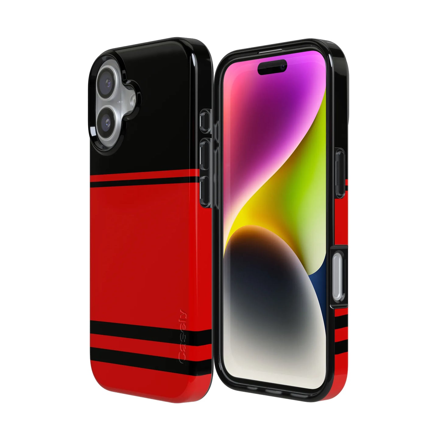 Storm Warning | Black & Red Stripes Case