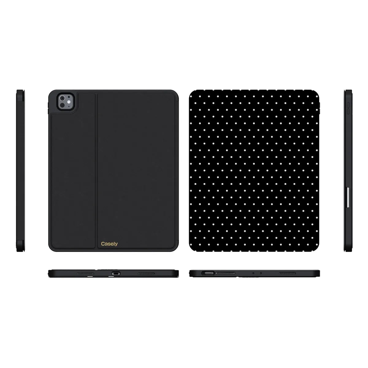 On the Dot | White Polka Dot iPad Case