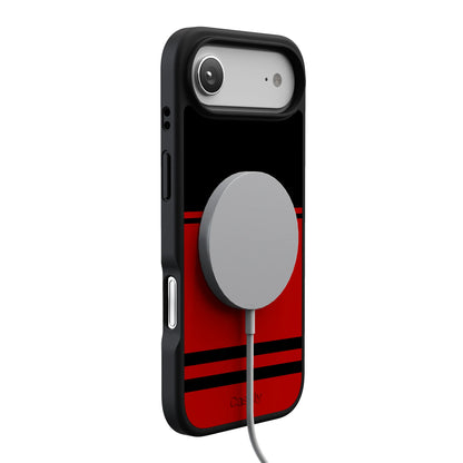 Storm Warning | Black & Red Stripes Case