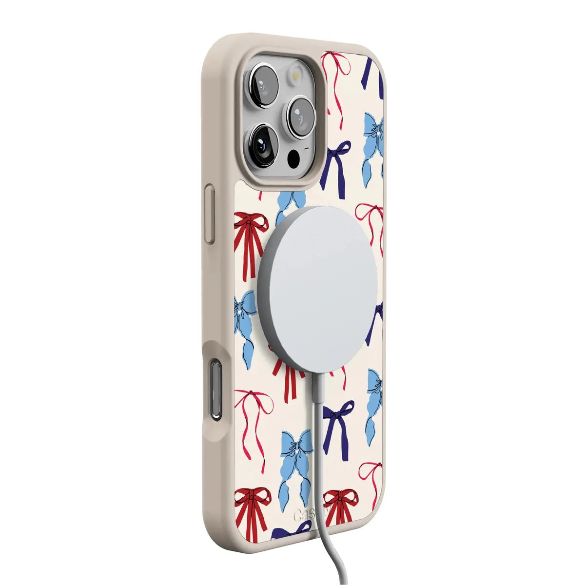 American Girlie | Red White & Blue Bows Case