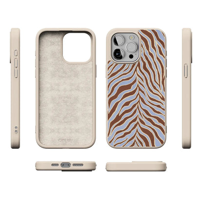 Untamed | Brown & Blue Zebra Case