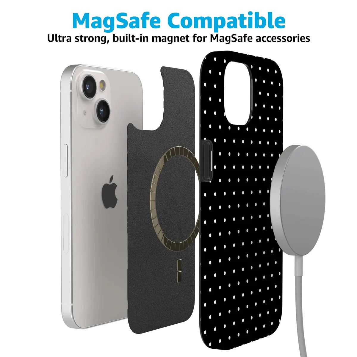 On the Dot | White Polka Dot Case