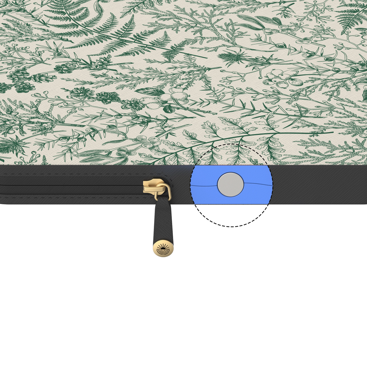Sage Garden | Green Floral Laptop Case
