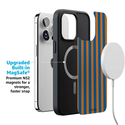 Go New York | Blue & Orange Stripes Case