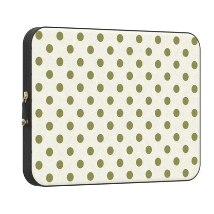 Spotted in SoHo | Green Polka Dot Laptop Case