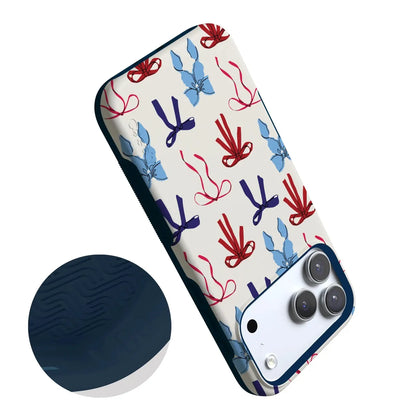 American Girlie | Red White & Blue Bows Case