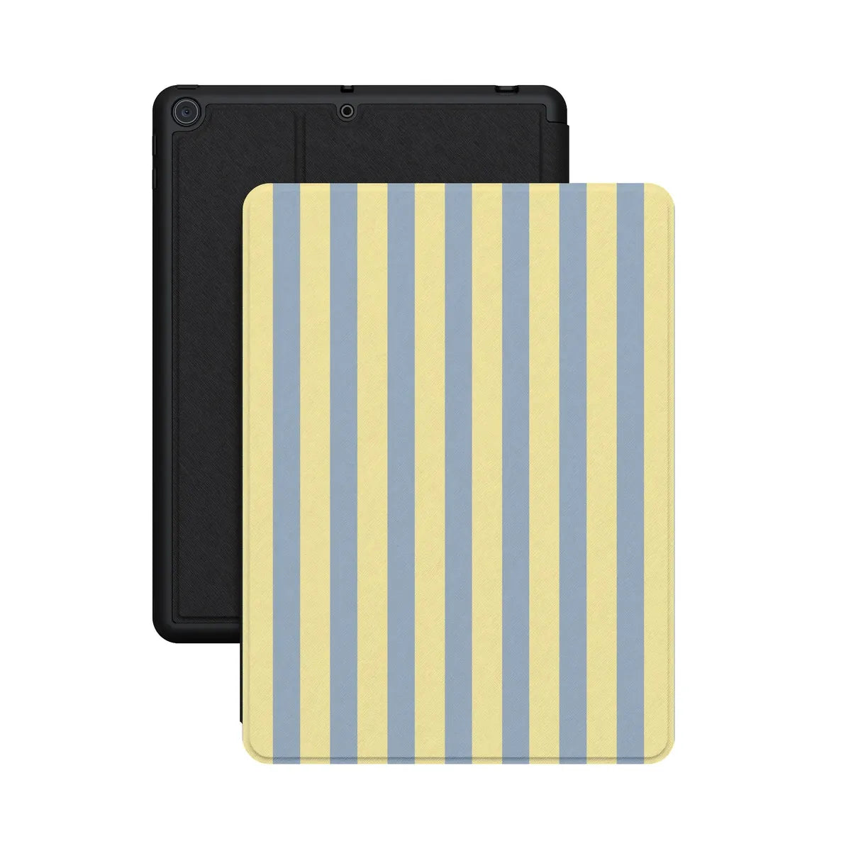 Coastline Stripes | Blue & Yellow iPad Case