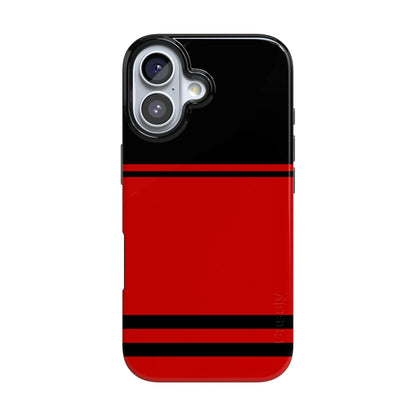 Go Canes | Black & Red Striped Case - iPhone 16