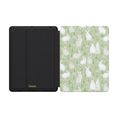 Hop to it | Green Bunny iPad Case