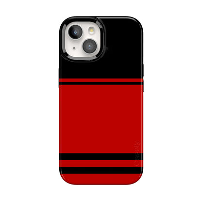 Go Canes | Black & Red Striped Case - iPhone 13