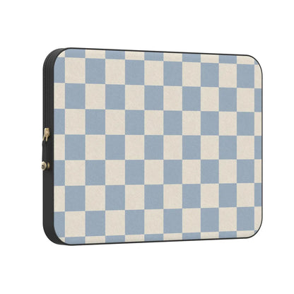 Fit Check | Light Blue Checkerboard Laptop Case