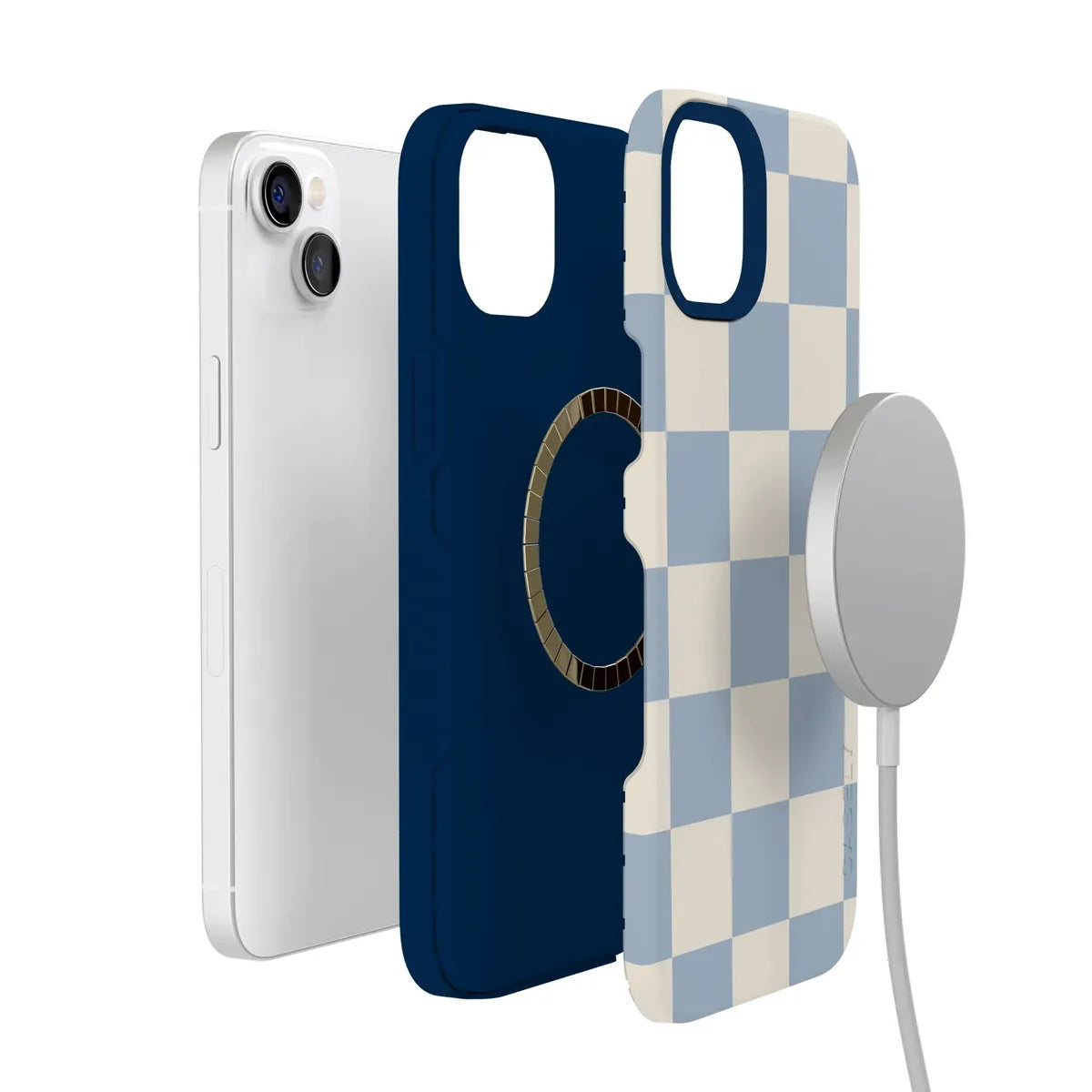Fit Check | Light Blue Checkerboard Case