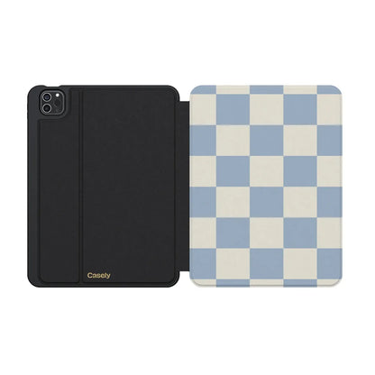 Fit Check | Light Blue Checkerboard iPad Case