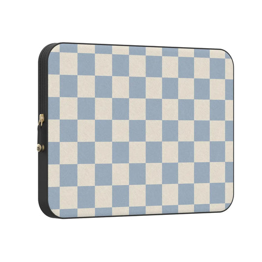 Fit Check | Light Blue Checkerboard Laptop Case