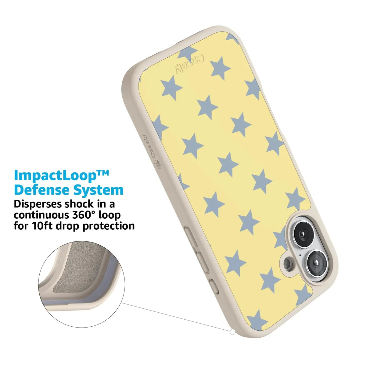 Shine Bright | Butter Yellow Stars Case