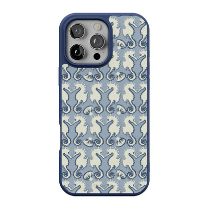 Seahorse Drift | Coastal Blues Case - iPhone 16 Pro
