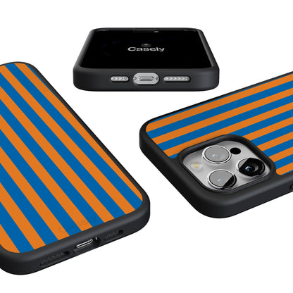 Go New York | Blue & Orange Stripes Case