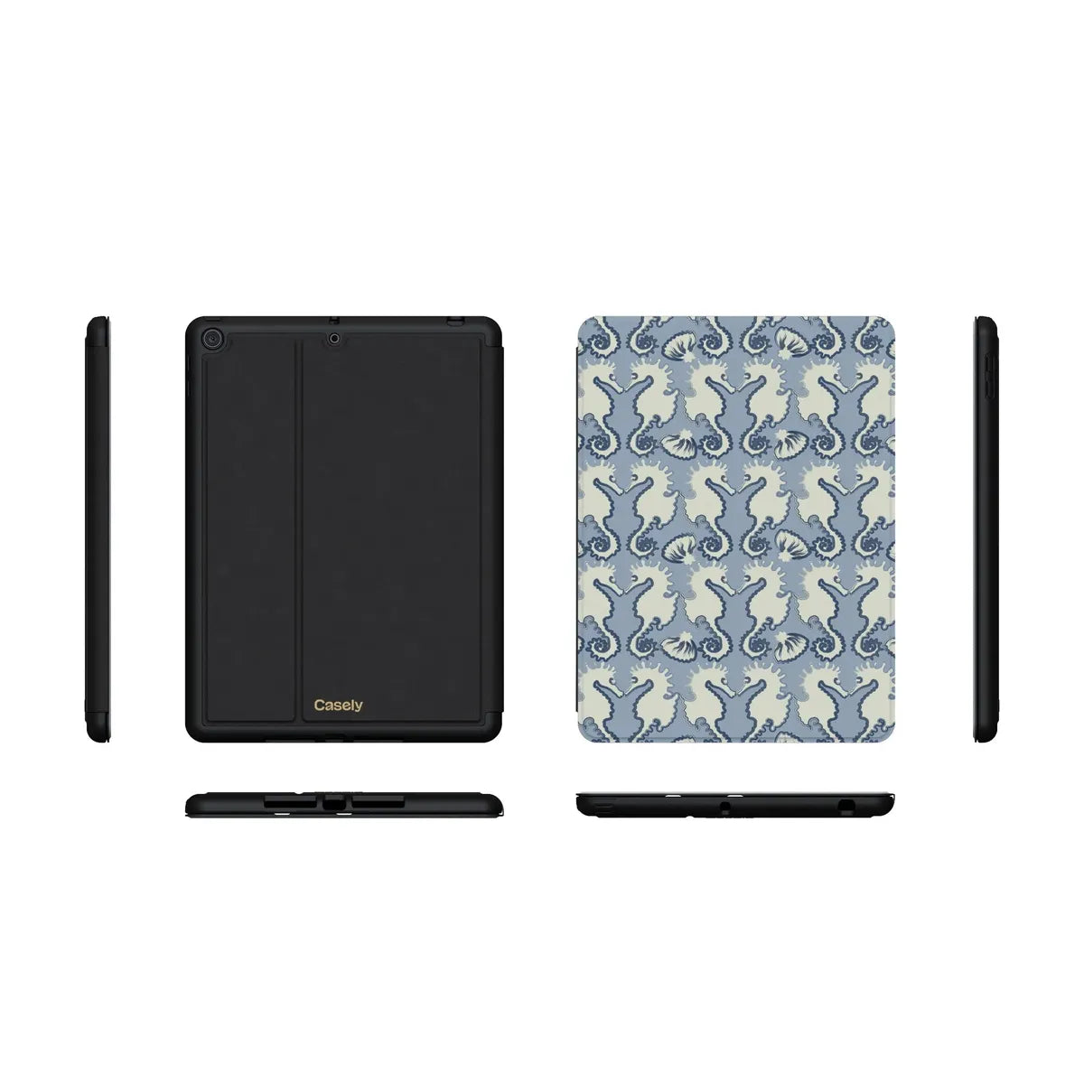 Seahorse Drift | Coastal Blues iPad Case