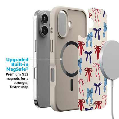 American Girlie | Red White & Blue Bows Case