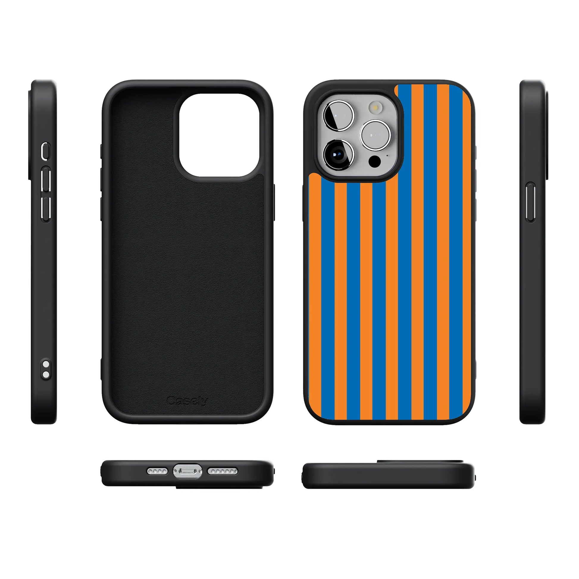 Go New York | Blue & Orange Stripes Case