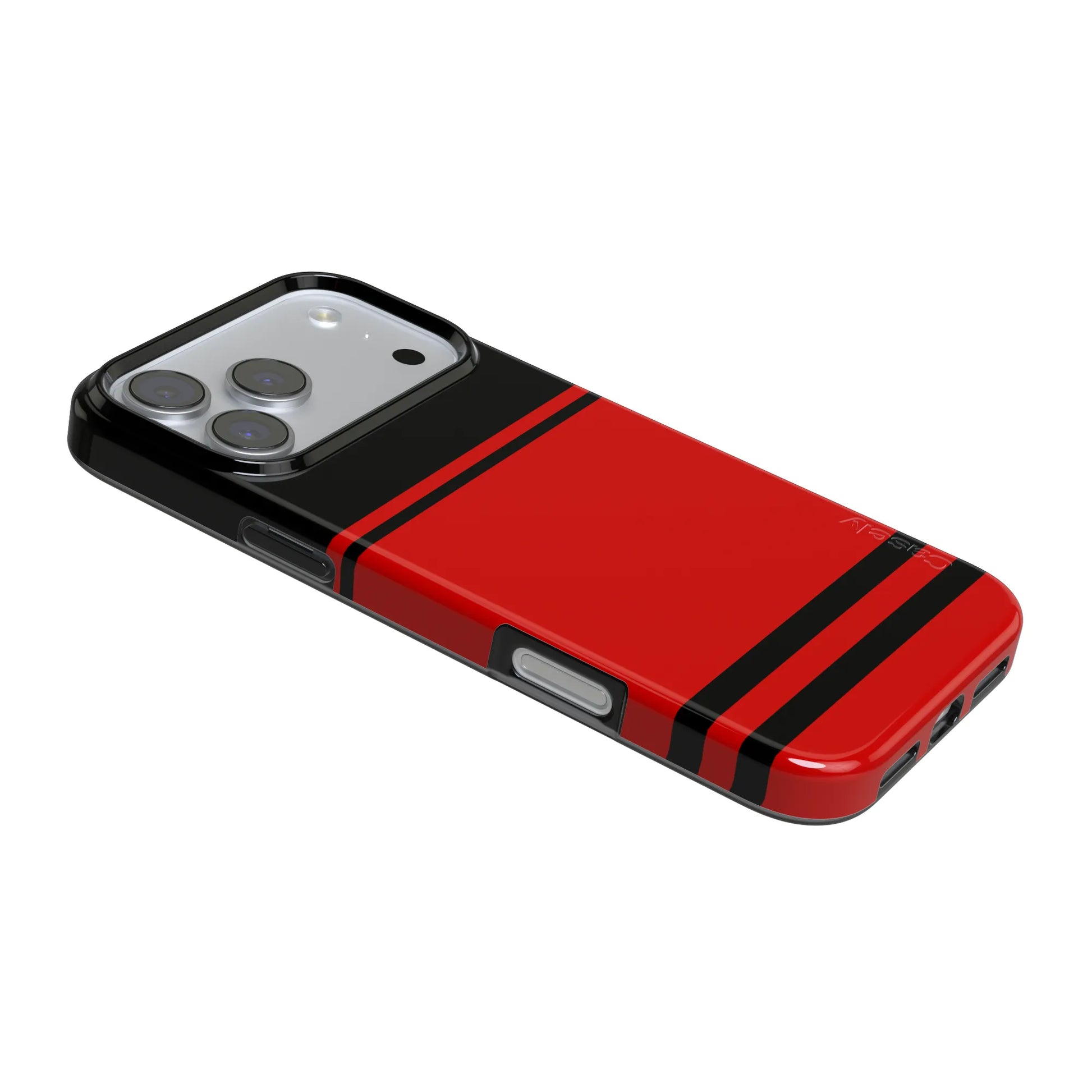 Storm Warning | Black & Red Stripes Case