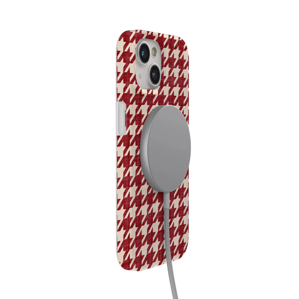 Scarlet Stitch | Red Houndstooth Case