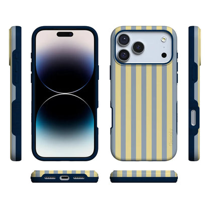 Coastline Stripes | Blue & Yellow Case