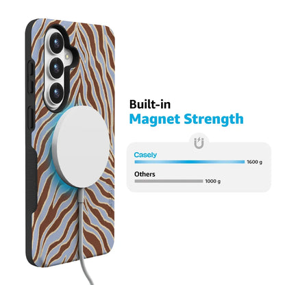Untamed | Brown & Blue Zebra Case