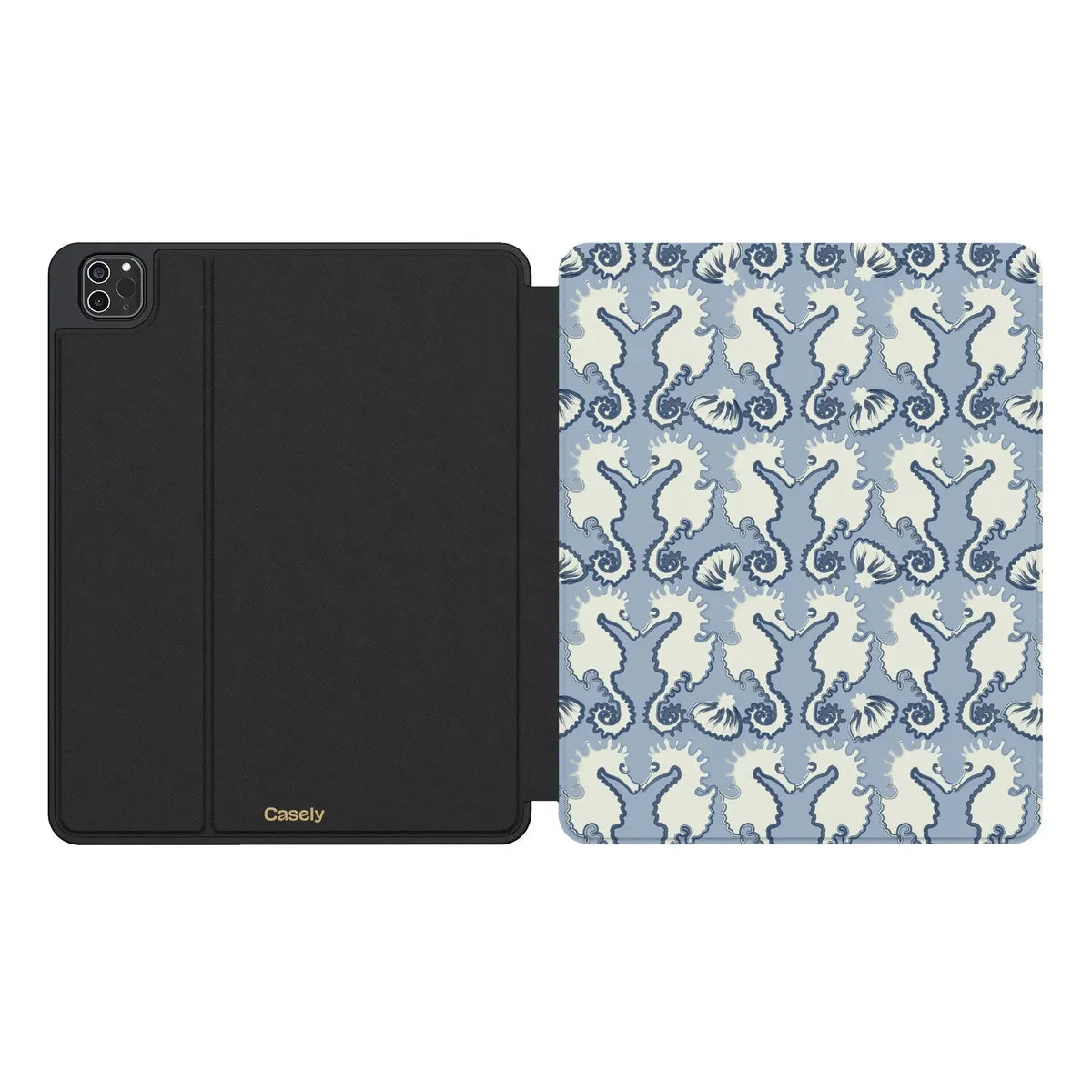 Seahorse Drift | Coastal Blues iPad Case