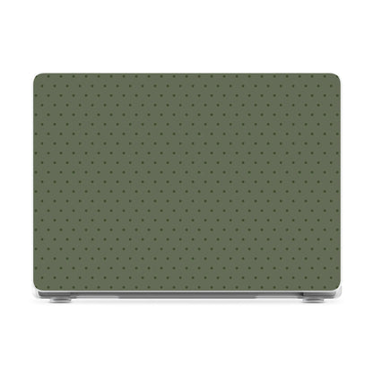 On the Dot | Olive Green Polka Dot Laptop Shell - 14" MacBook Pro