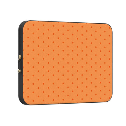 On the Dot | Orange Polka Dot Laptop Case